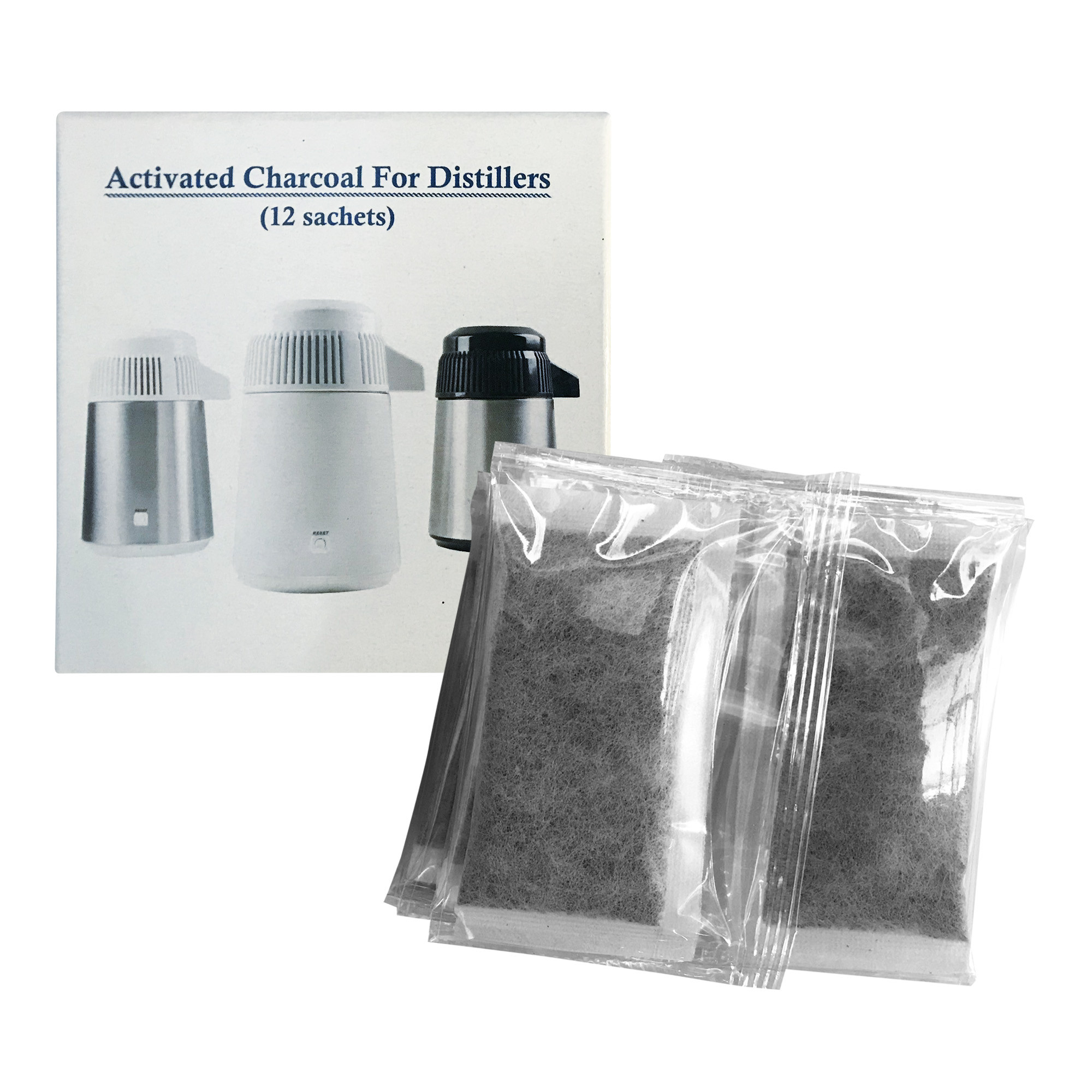 Activated carbon filters for Droppy water distiller 12 pcs