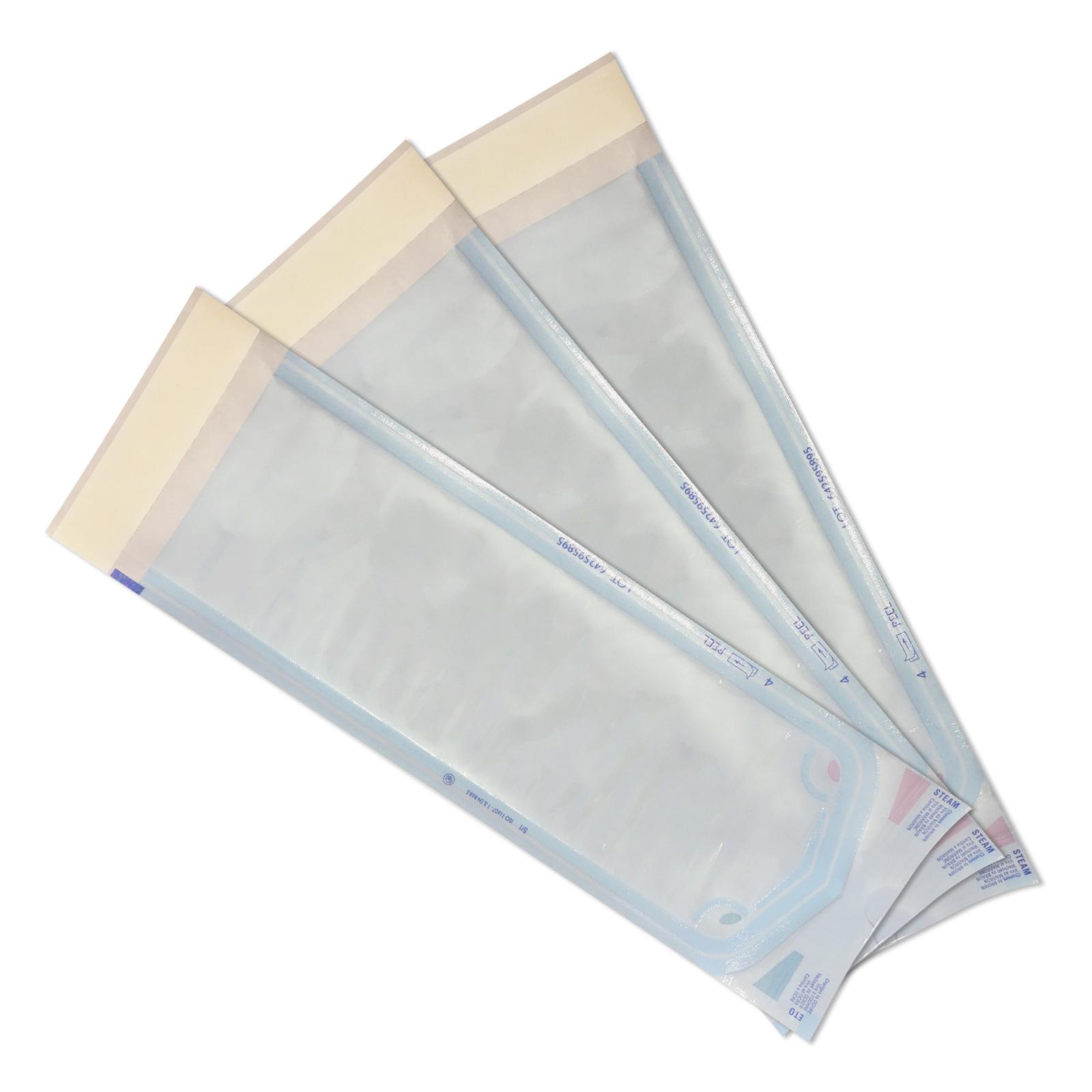 Self-sealing pouches for packaging sterilisation instruments, 6 x 10 cm, 200 pcs