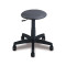 Dark grey operator stool on castors