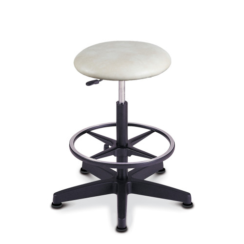 Stool with footrest Beige