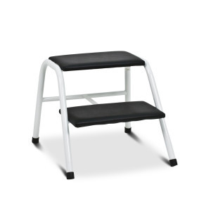 Black two-step foot-stool