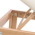 Wooden beauty treatment couch with 2 joints, face hole and table top