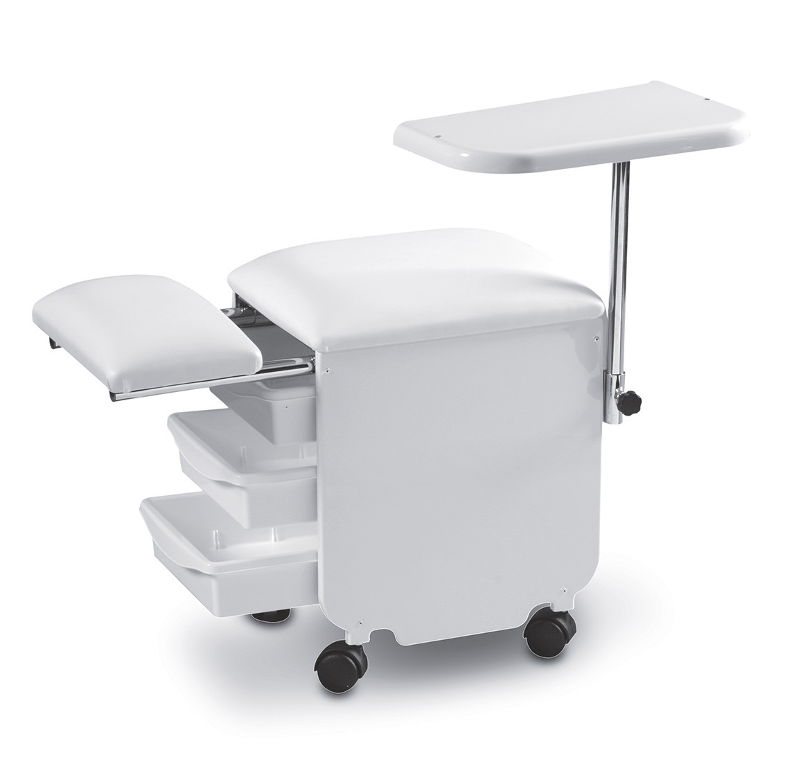 Multipurpose hand and foot trolley white
