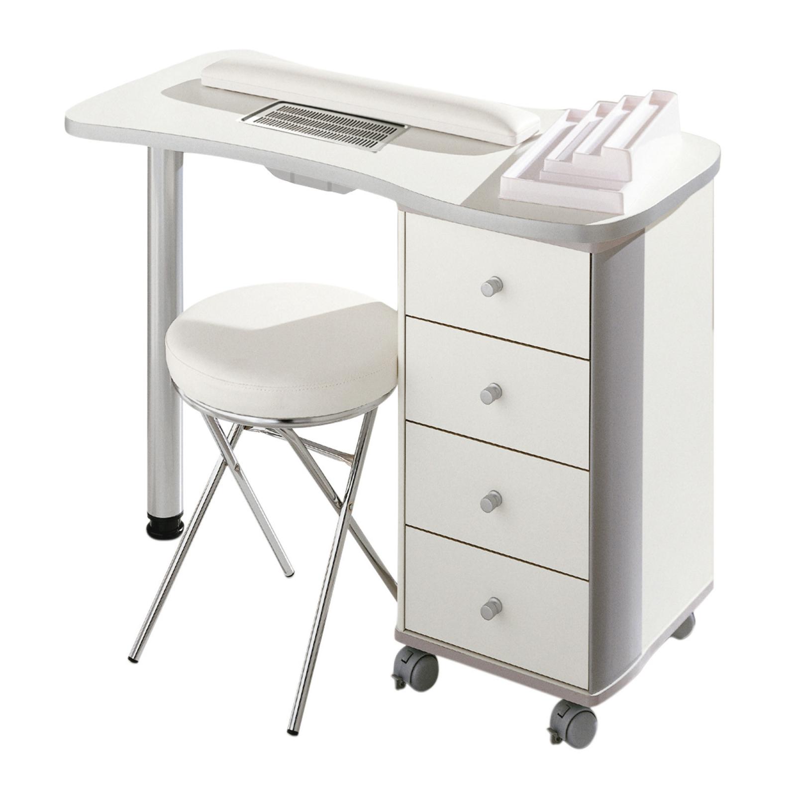 Tavolo Manicure professionale Trilly con aspiratore e cassetti