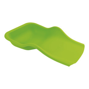 Flexible tray for pedicure residues lime green