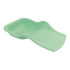Flexible tray for the collection of pedicure residues on the foot mint green