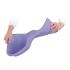 Flexible tray for the collection of pedicure residues on the foot violet