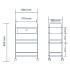 Small steel multipurpose trolley 