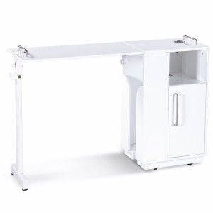 White manicure table compact