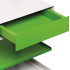 Carrello Green in acciaio con 3 ripiani regolabili e cassetto contenitore