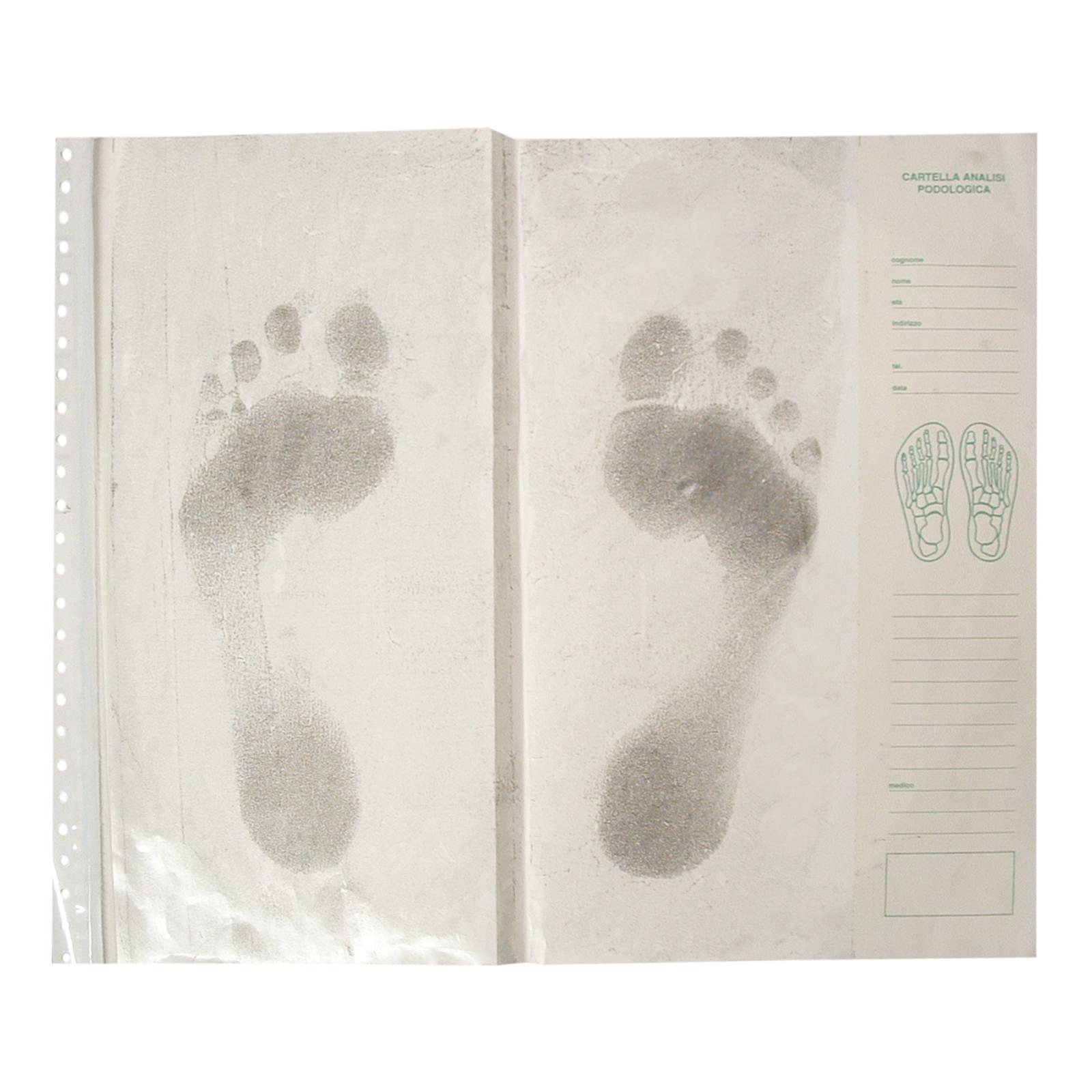 Double podogramme pour la prise d'empreinte plantaire, lot de 10 pièces