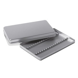Aluminium tray with lid