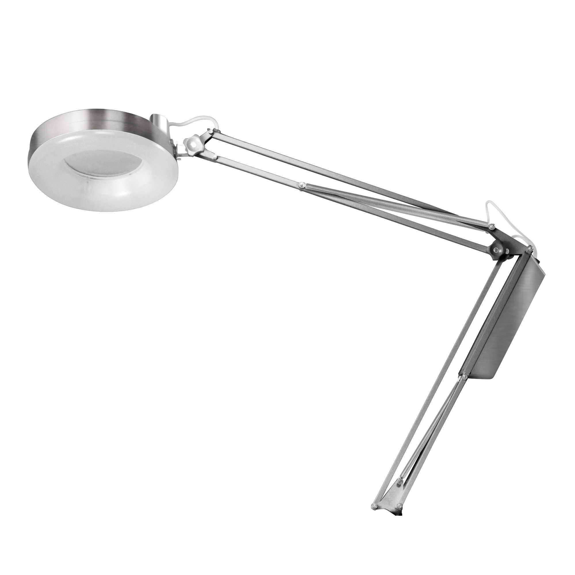 Afma lamp with neon light and chrome-plated 3-diopter magnifying glass