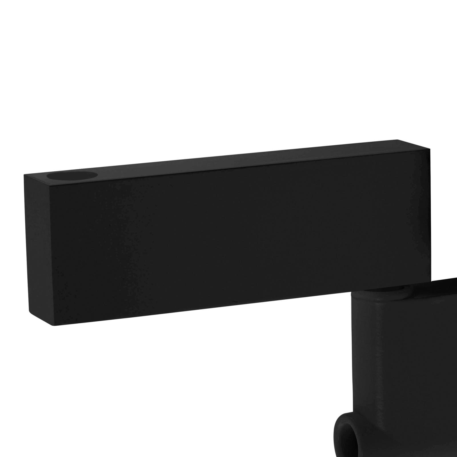 Distanziatore da parete nero per lampade