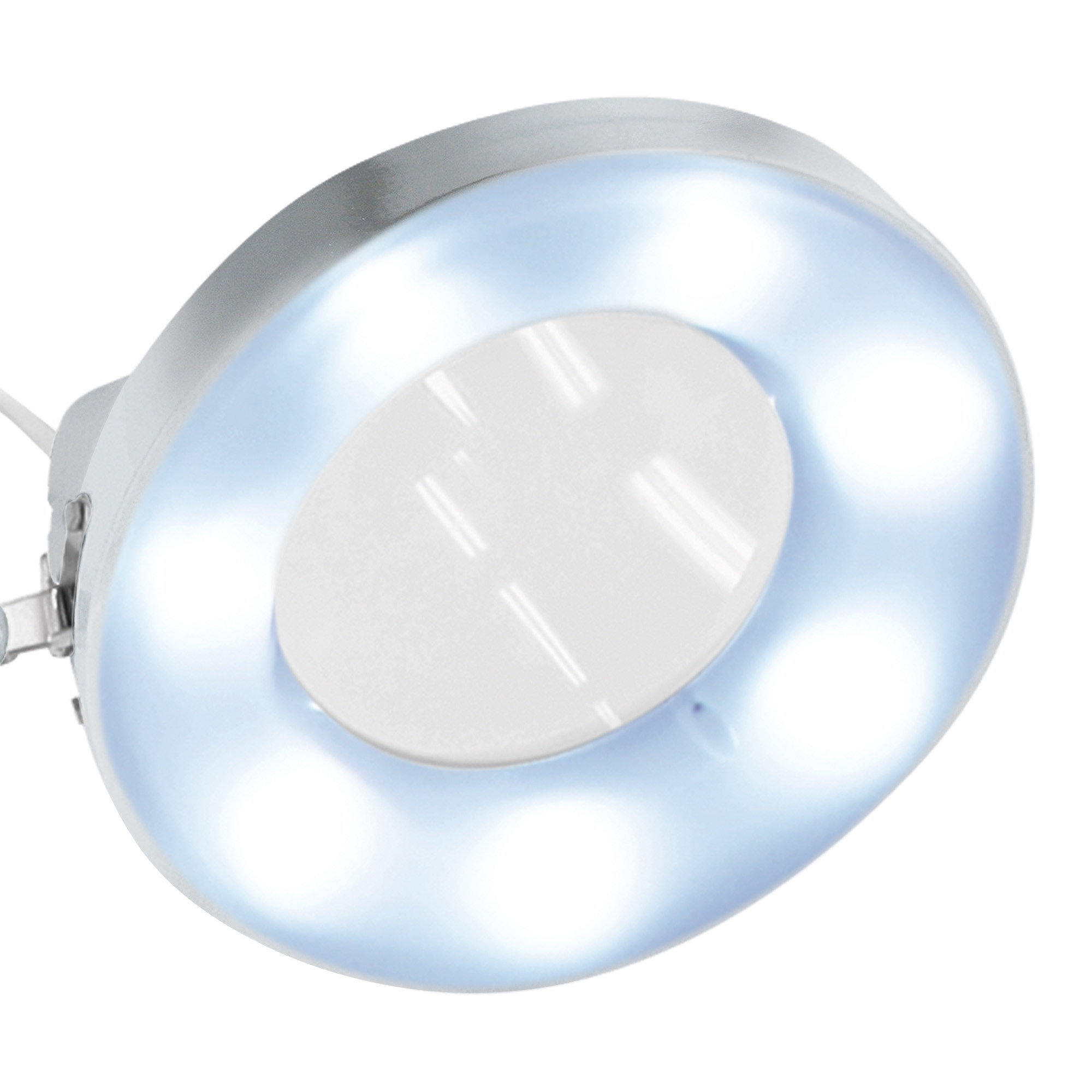 Lampe Afma Evo avec lumière LED et loupe chromée à 3 dioptries