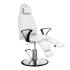 Hydraulic pedicure chair with fixed base white