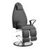 Hydraulic pedicure chair with fixed base dark grey