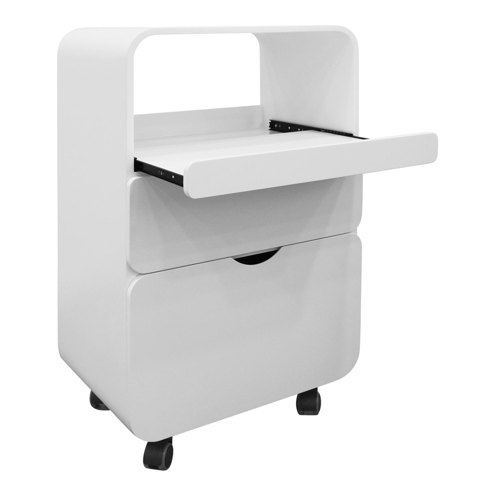 Avant professional trolley with pull-out compartment and 2 drawers white