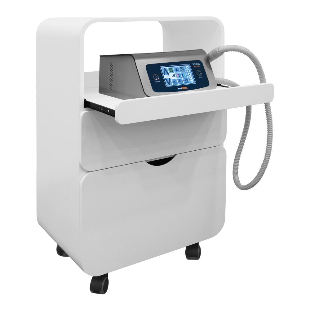Avant professional trolley with pull-out compartment and 2 drawers white