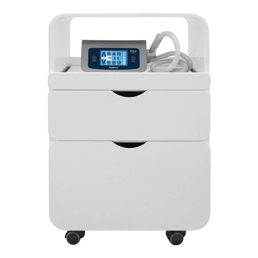Avant professional trolley with pull-out compartment and 2 drawers white