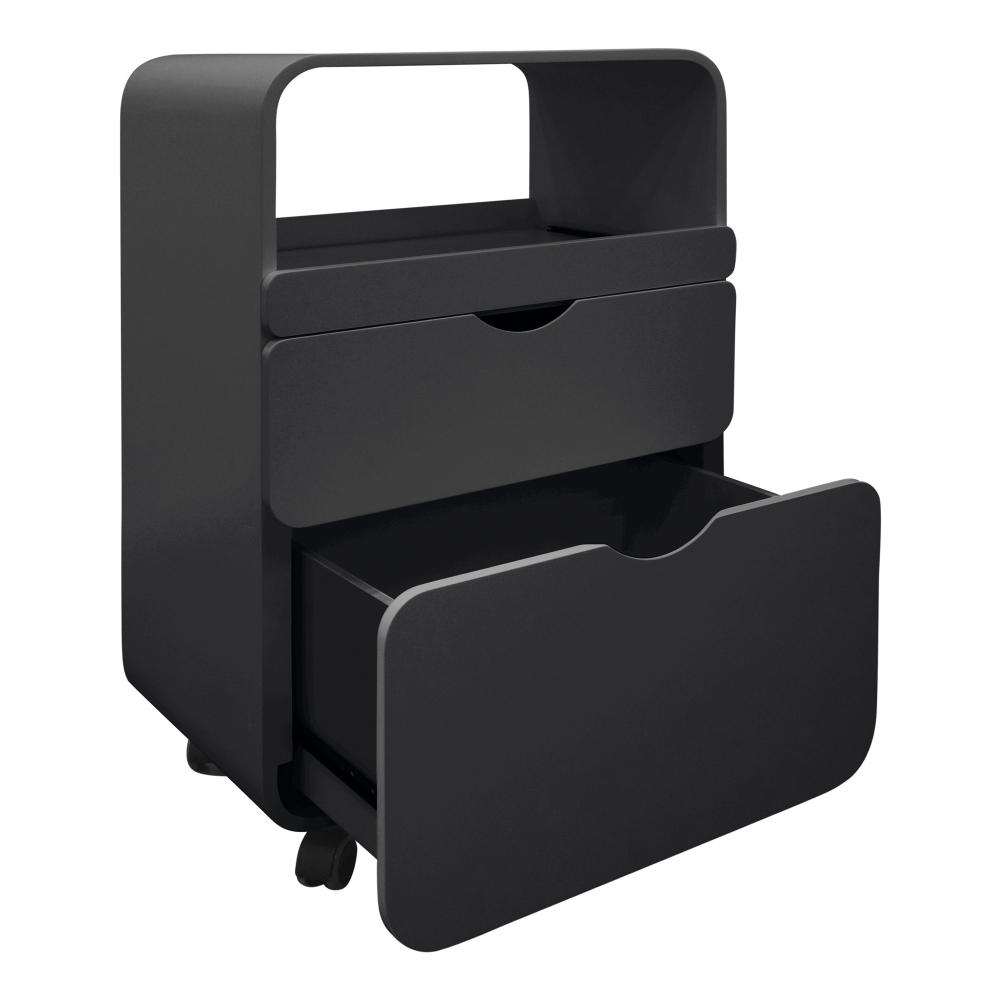 Avant professional trolley with pull-out compartment and 2 drawers black