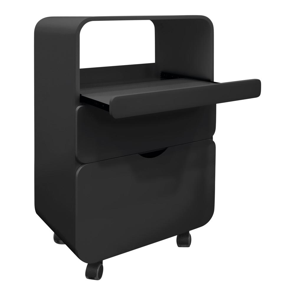 Avant professional trolley with pull-out compartment and 2 drawers black