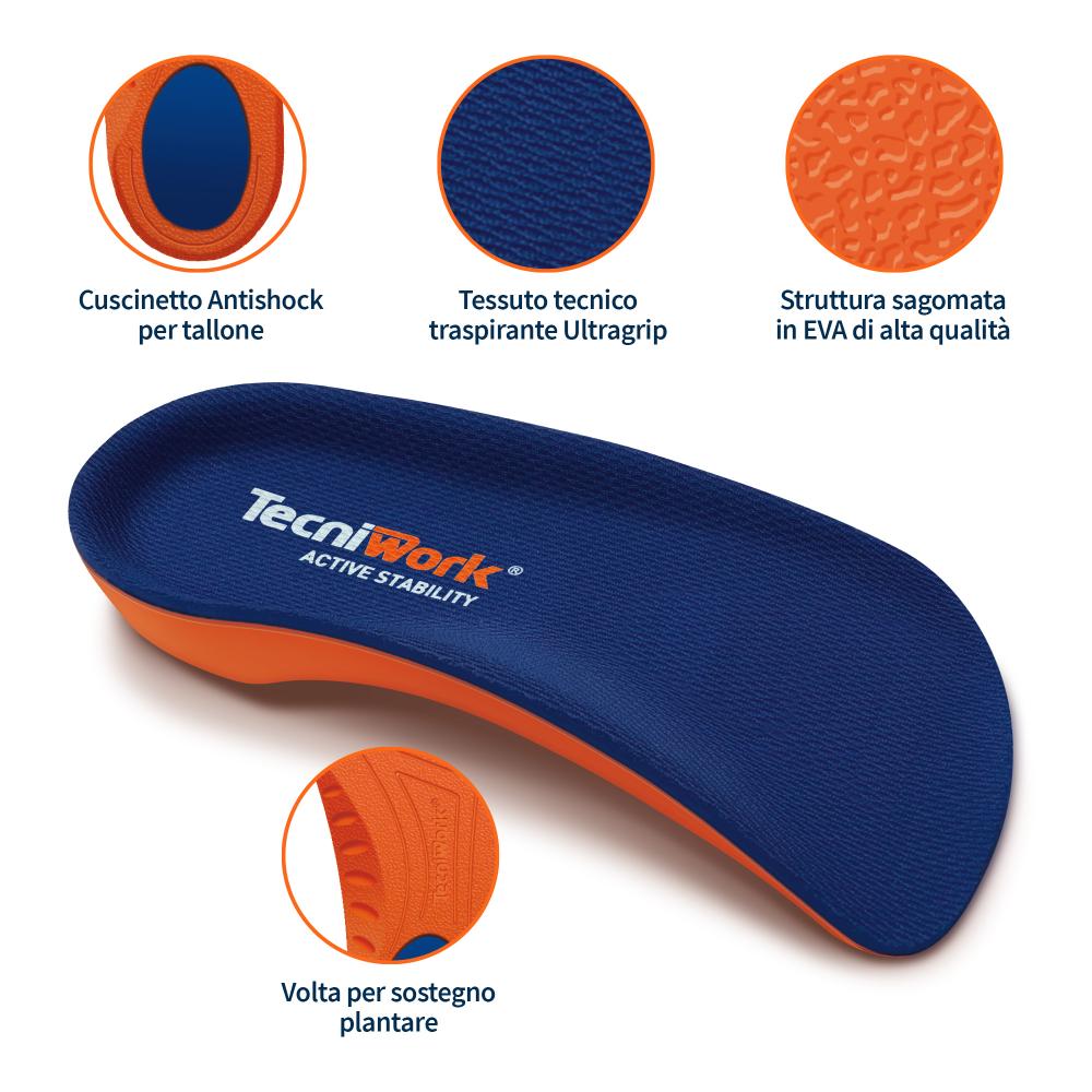 Semelles ¾ Semiflex sans soutien de l