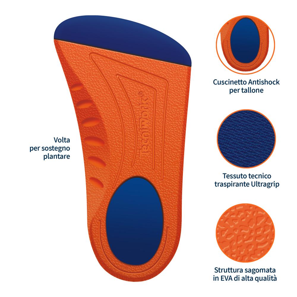 Semelles ¾ Semiflex sans soutien de l