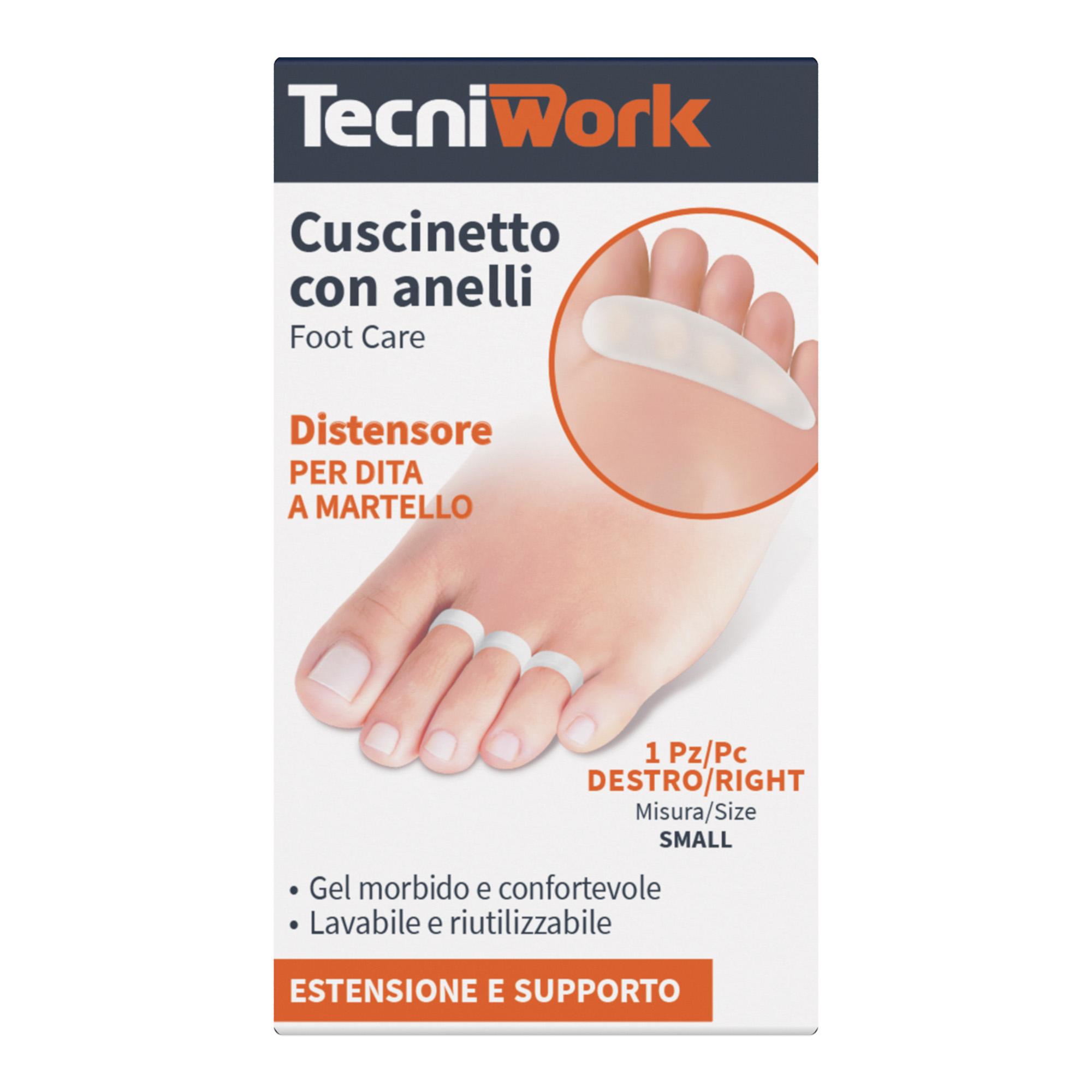 Cojín con anillos para dedos con martillo en gel, 1 unidad