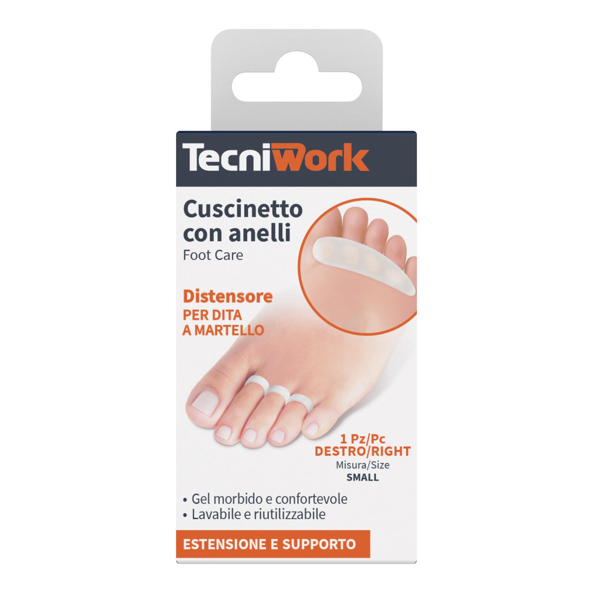 Cojín con anillos para dedos con martillo en gel, 1 unidad