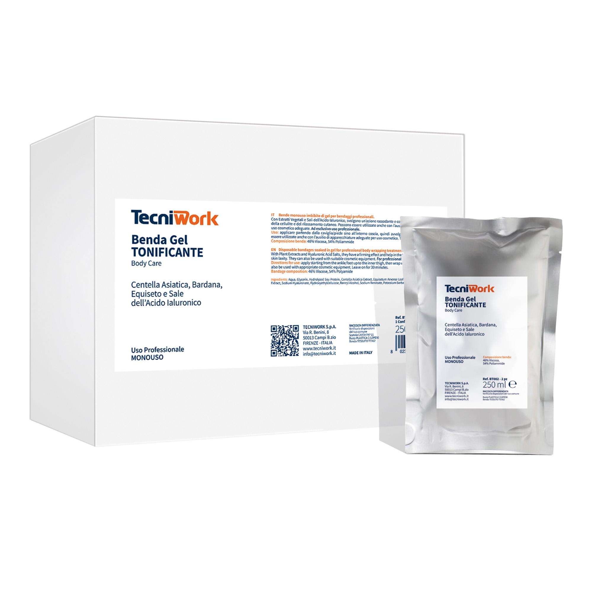 Tecniwork enveloppements jetables pour tonification professionnelle 6 sachets