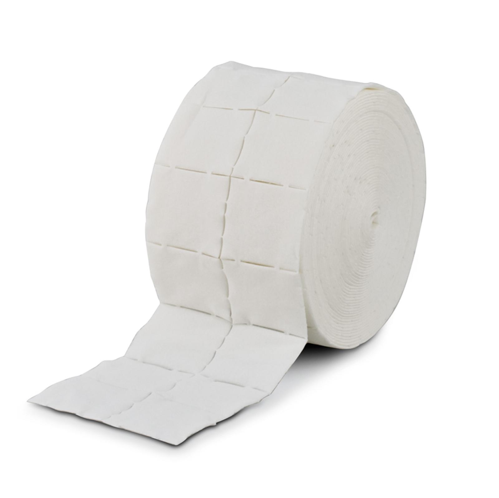 Vorgeschnittene raue Zellulosepads 4 x 5 cm in Rollen zu 1000 Stück