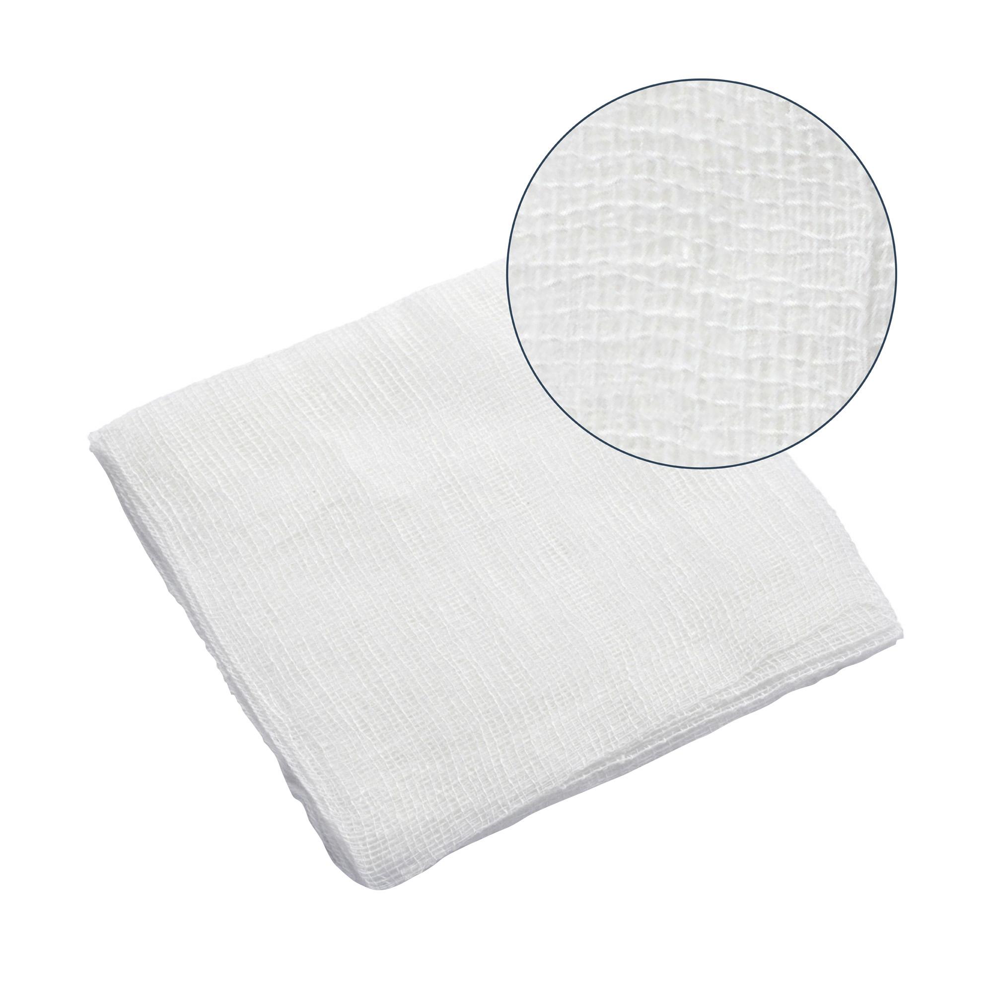 Compresas de gasa de algodón no estériles 7,5 x 7,5 cm 100 uds.