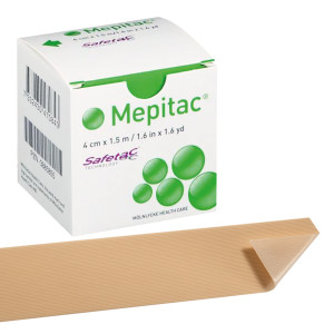 Cerotto in silicone per fissaggio medicazioni Mepitac 4 cm x 1,5 m