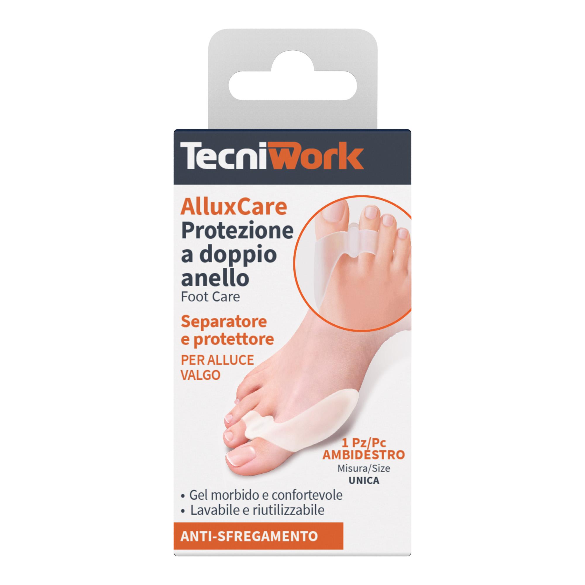 Alluxcare protección de doble anillo para juanetes, 1 unidad