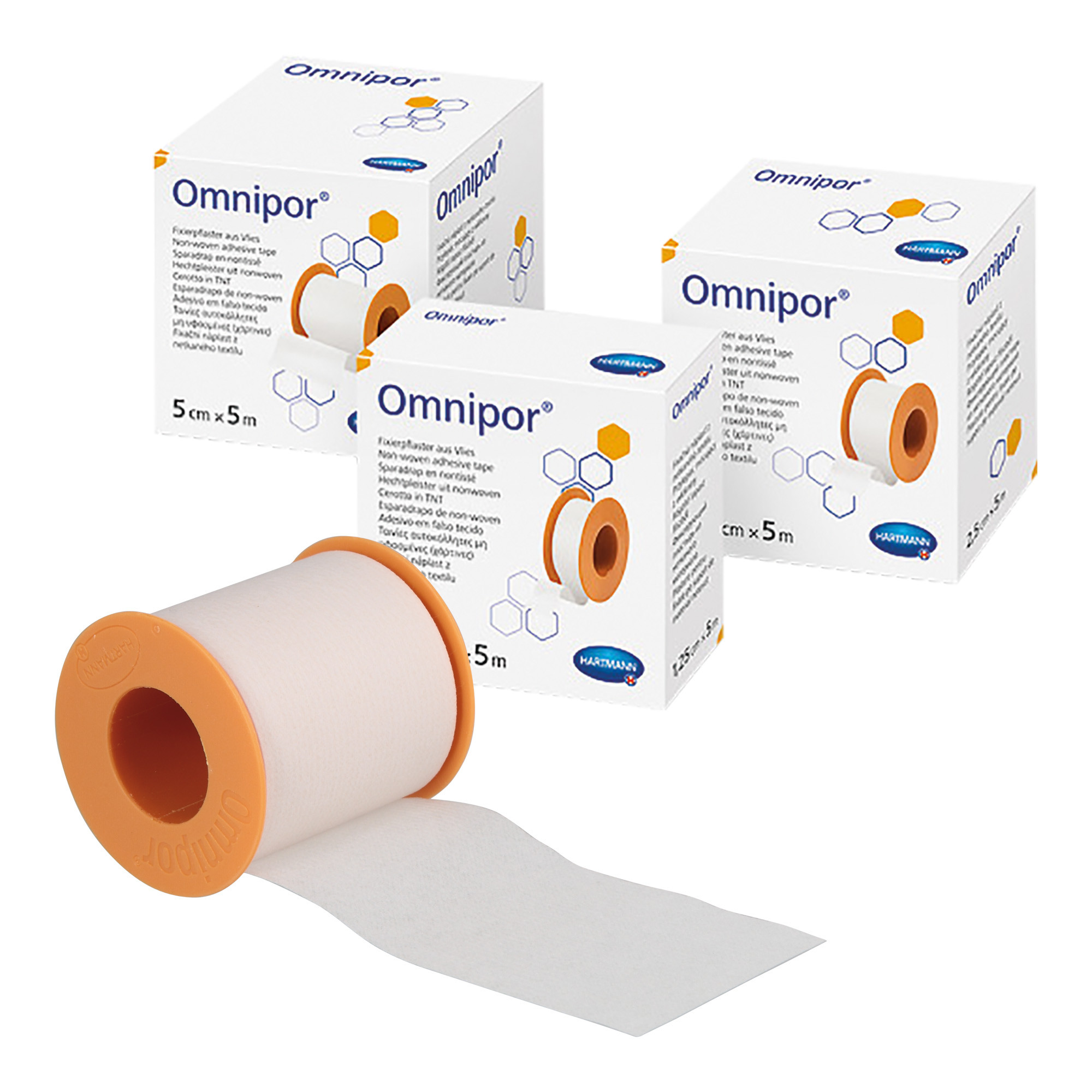Omnipor - Sparadrap non tissé microporeux 2,5 cm x 9,2 m