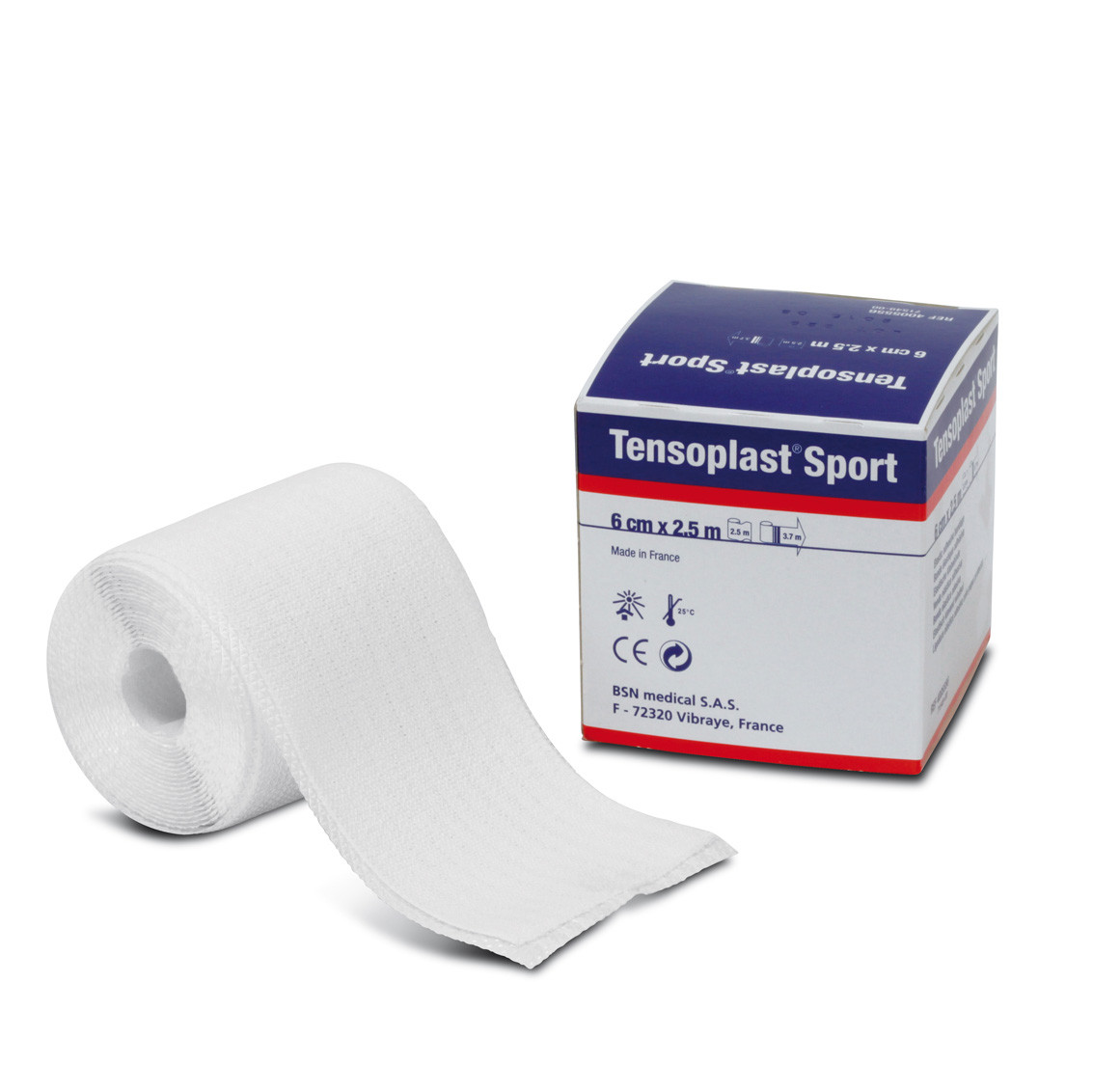 Tensoplast sport - Bandage élastique adhésif 6 cm x 2,5 m 1 pc