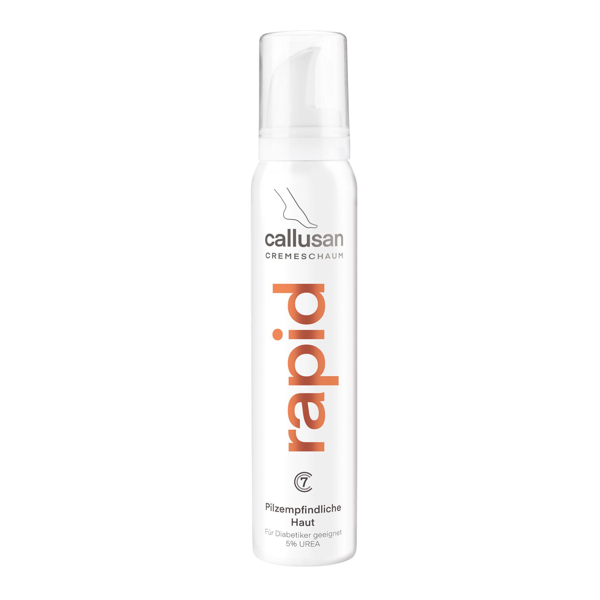 Callusan Rapid - Schützender Schaum für Füße mit empfindlicher Haut 125 ml