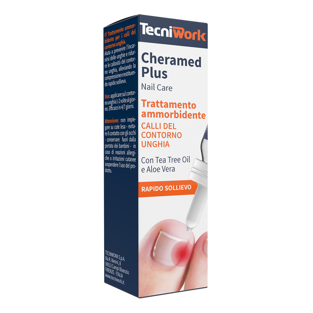 Trattamento ammorbidente per calli del contorno unghia Cheramed Plus 15 ml