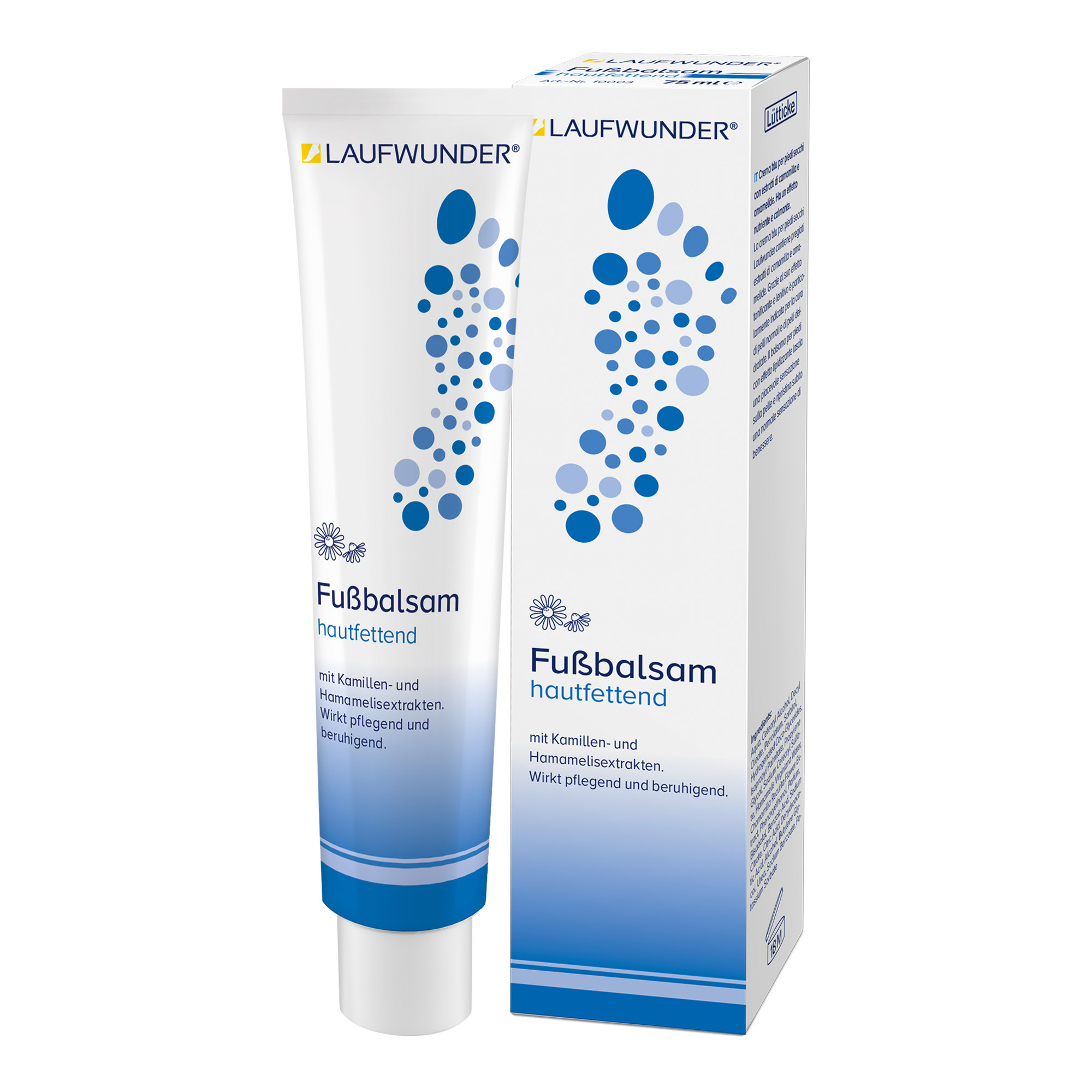 Emollient blue cream for dry and dehydrated feet 75 ml