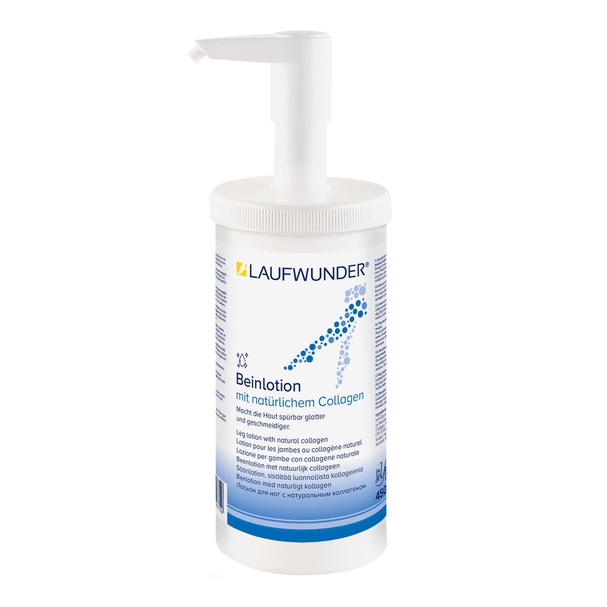 Lotion hydratante pour jambes avec peau sèche et déshydratée 450 ml