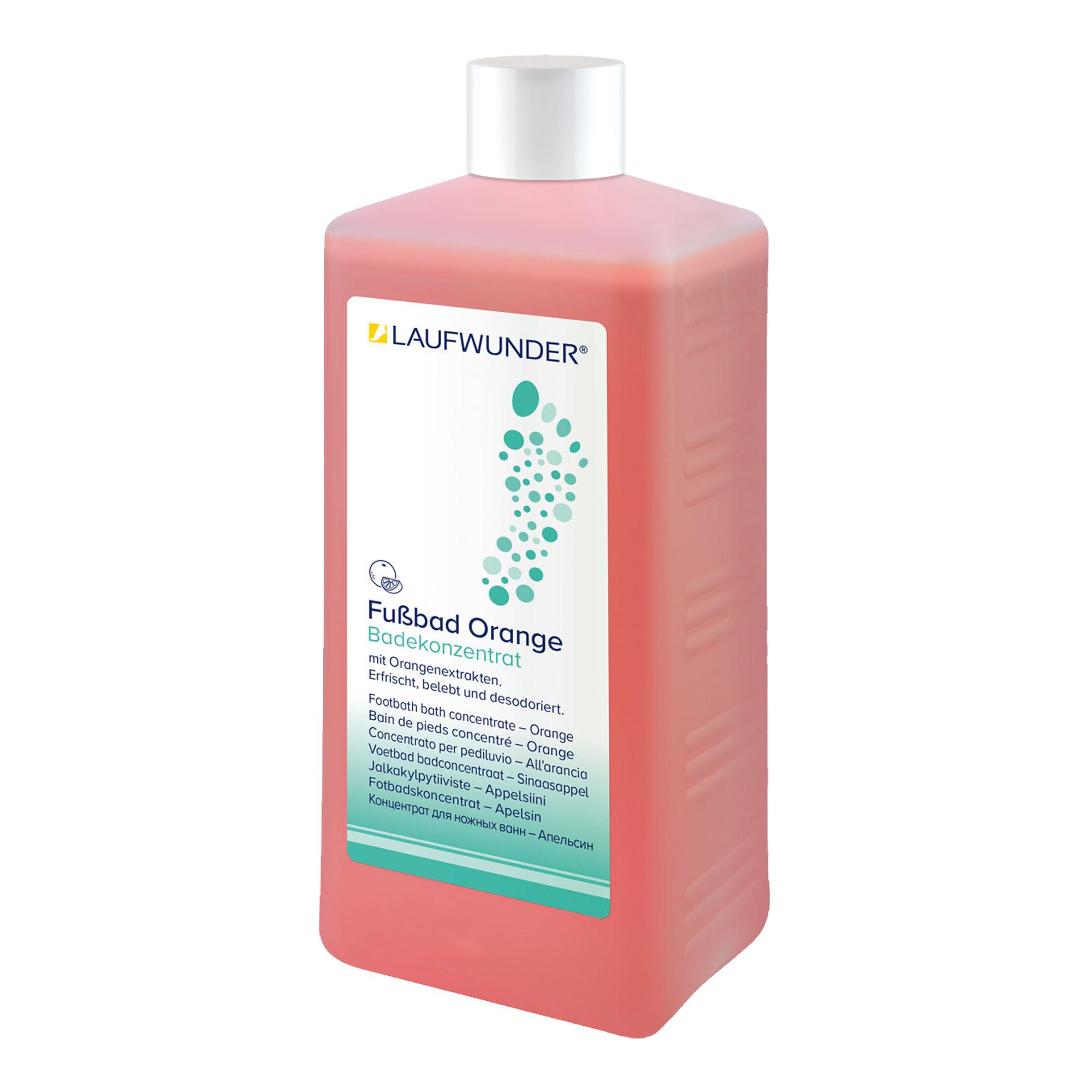 Pediluvio concentrado de naranja energizante, refrescante y desodorante 1 l