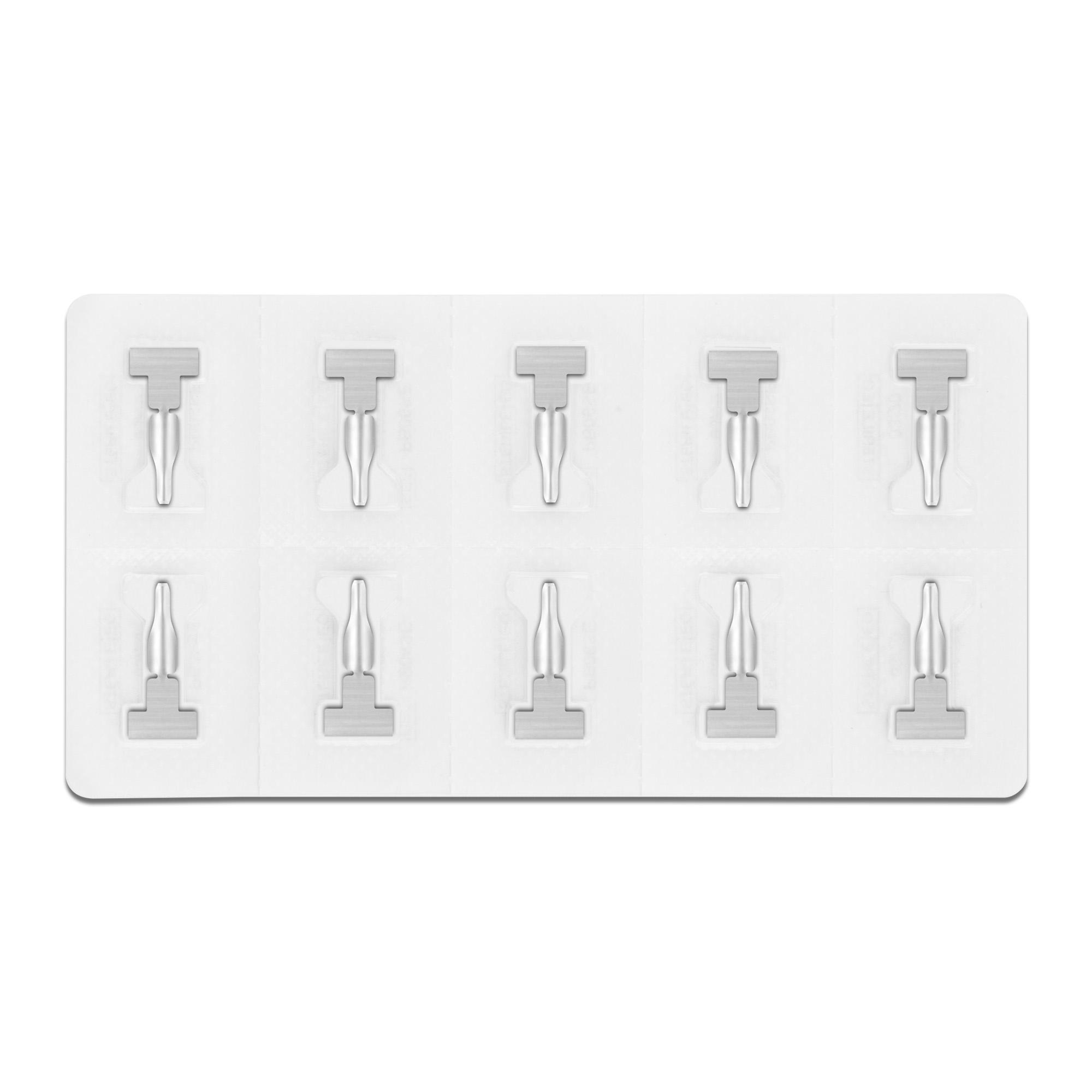Microláminas profesionales individuales, estériles y de un solo uso Secure Lock, tamaño 0, 50 unidades