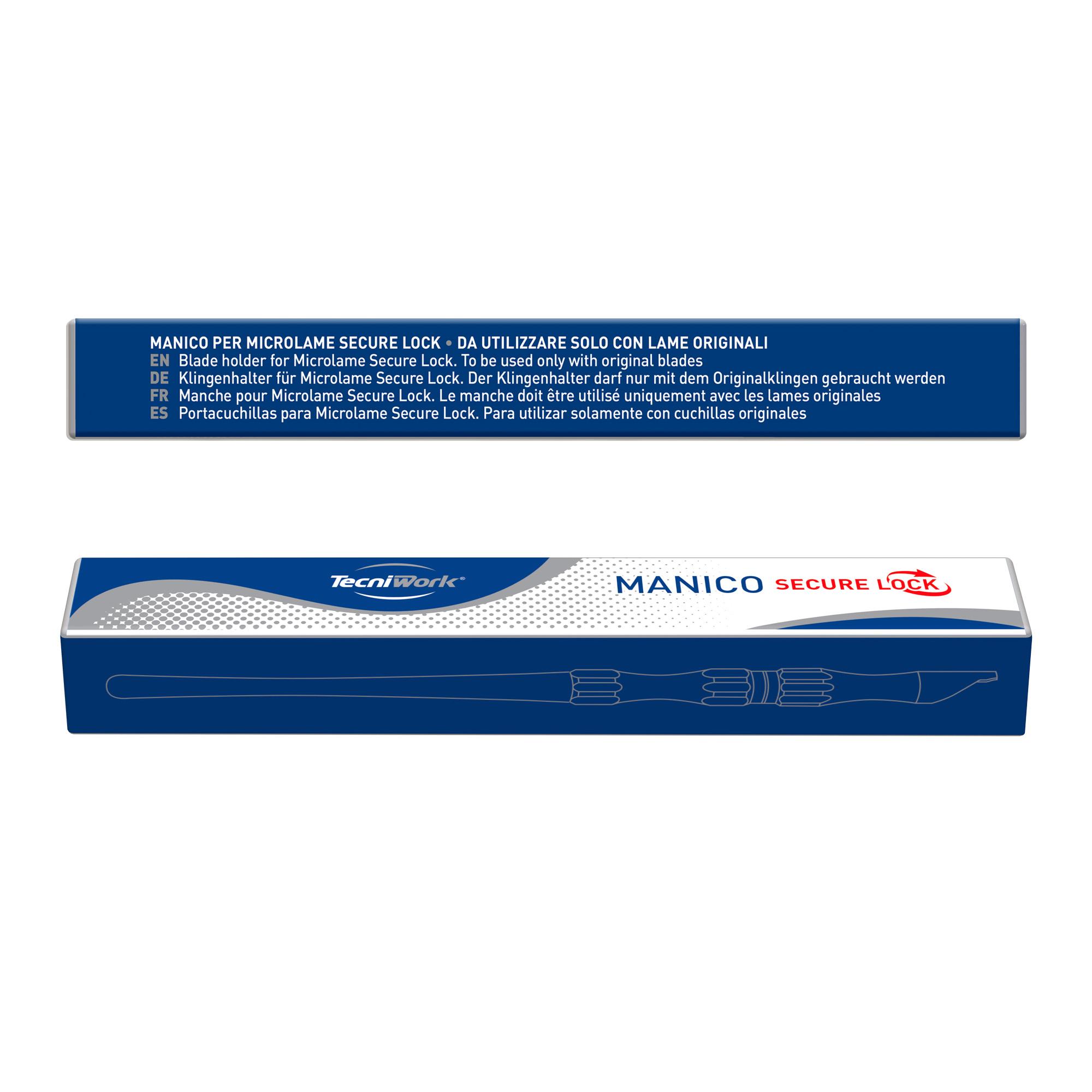 Mango universal de aluminio para microcuchillas Tecniwork medidas 2-2,5-3