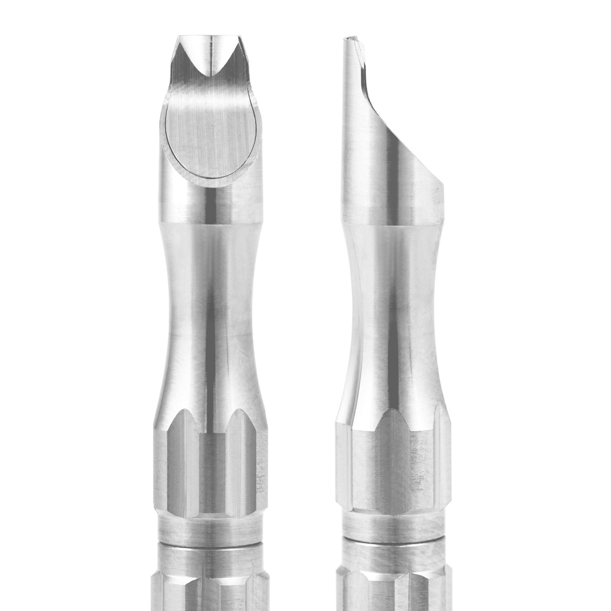 Mango universal de acero inoxidable para microcuchillas Tecniwork, medidas 2-2,5-3