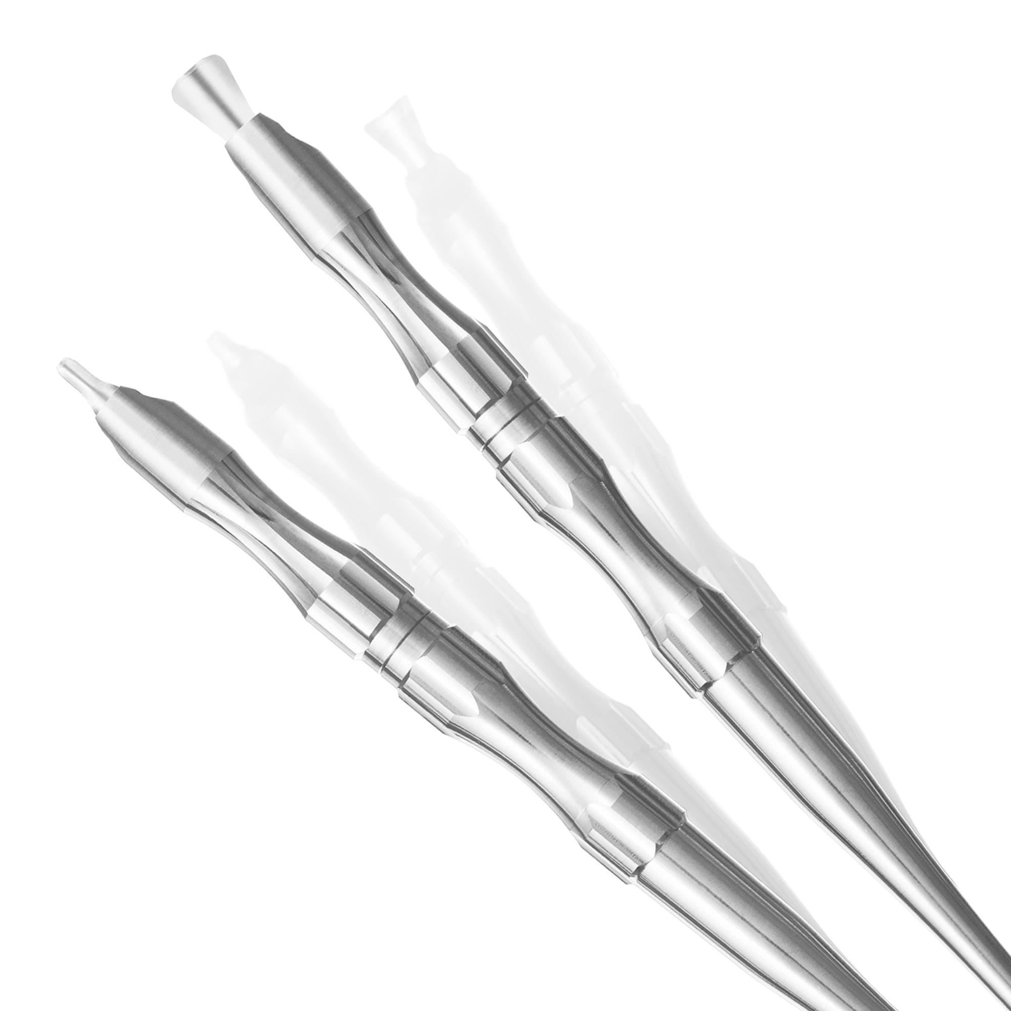 Mango universal de acero inoxidable para microcuchillas Tecniwork, medidas 2-2,5-3