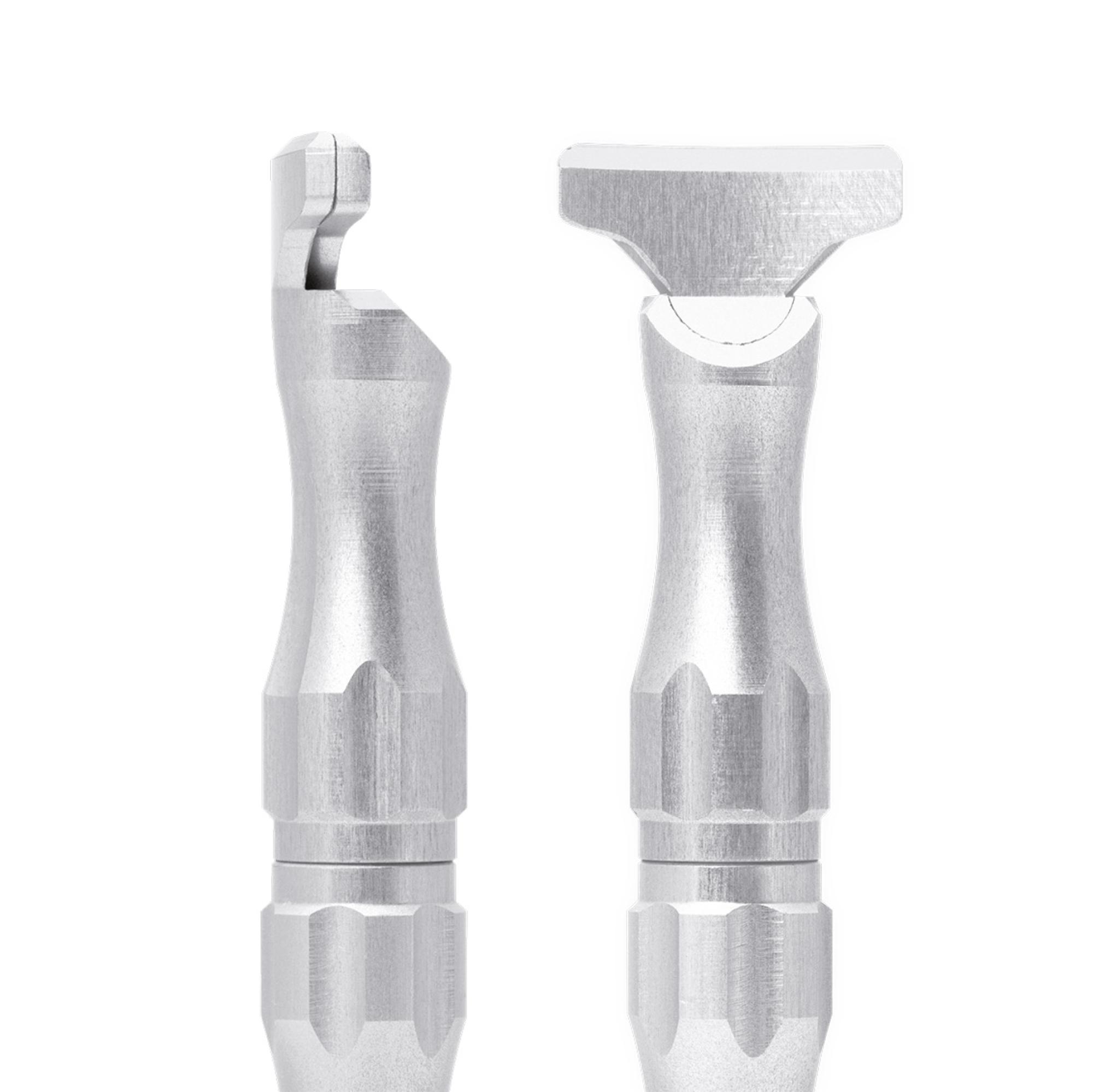 Mango universal de aluminio para microcuchillas Tecniwork, tamaño 4-5.