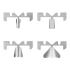 Single-use sterile professional microblades, Classic, mixed sizes, 40 pcs