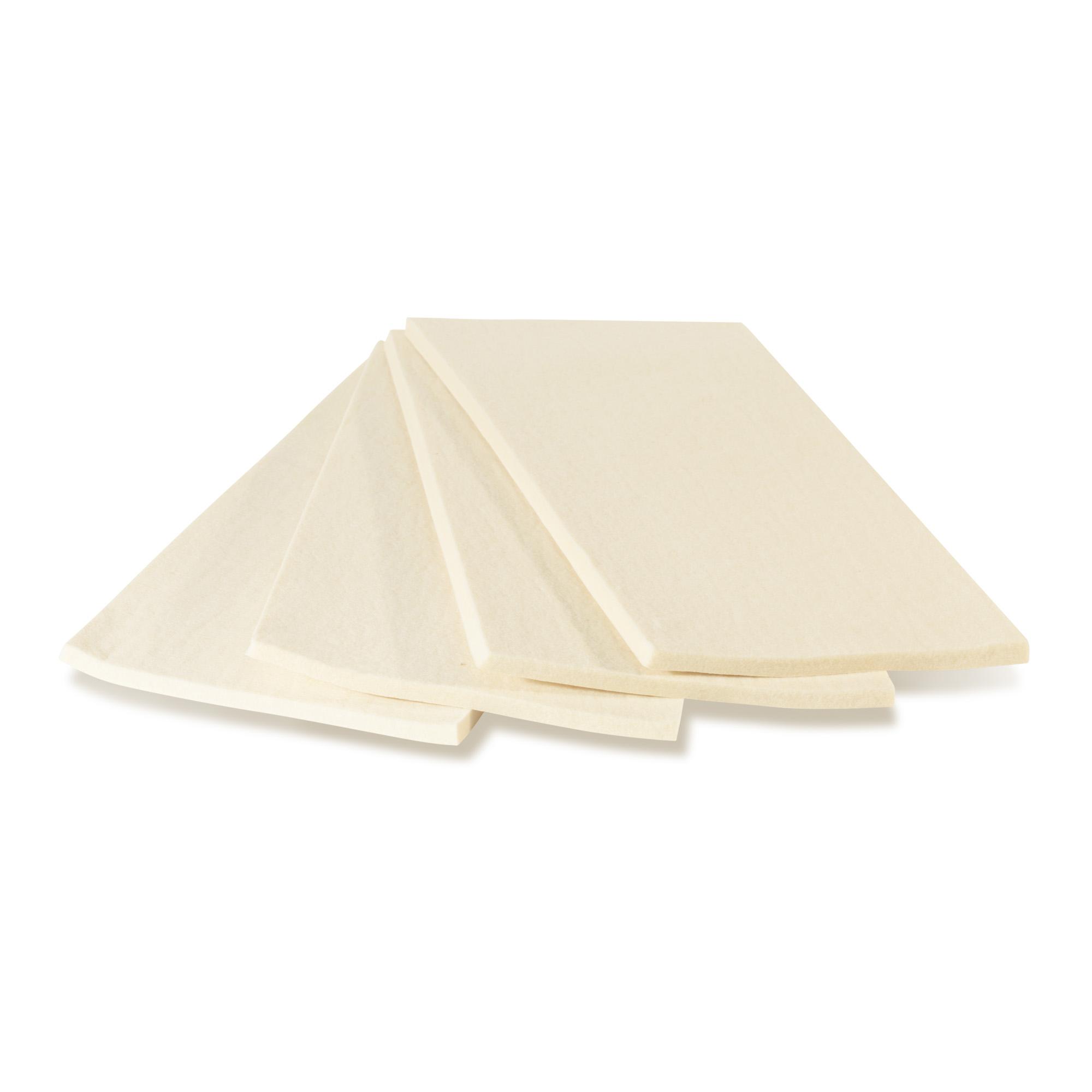 Fieltro semicomprimido antibacteriano de pura lana 5 mm Gold 22,5 x 45 cm Paquete de 4 láminas