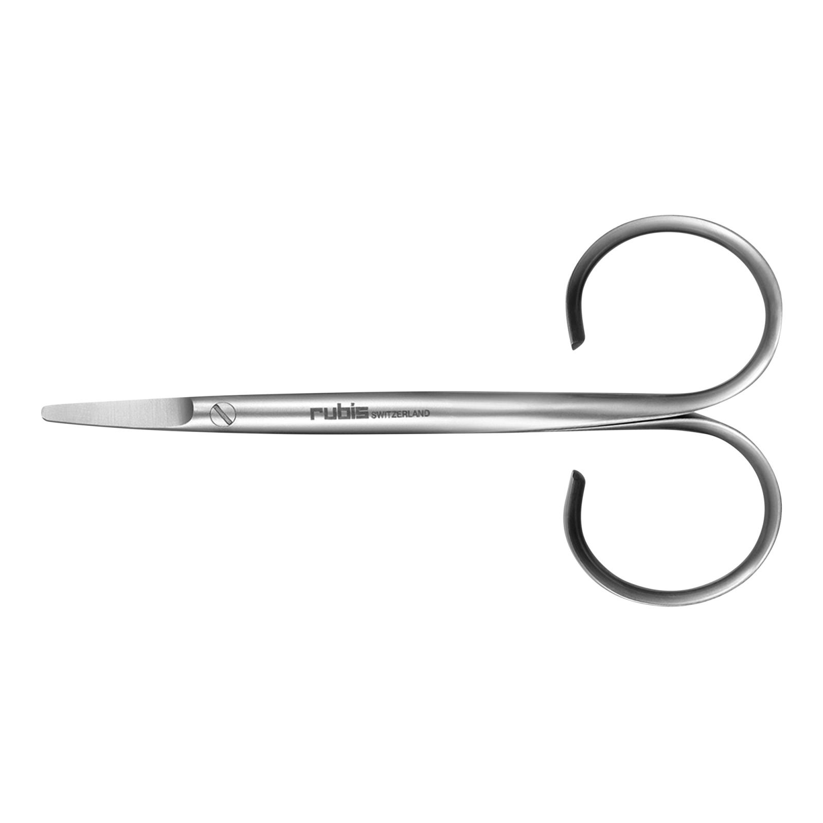 Ciseaux à ongles professionnels Rubis à bout rond Coupe droite 9 cm